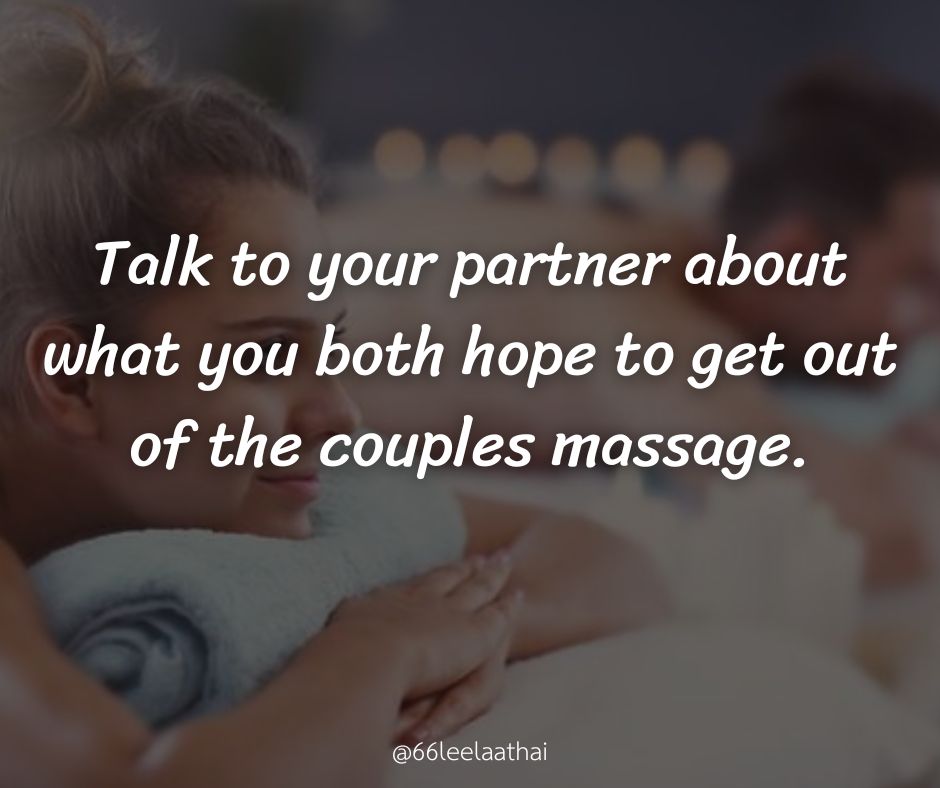 Couple massage