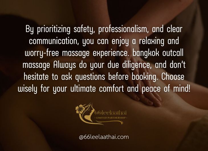 10 Tips for Choosing Outcall Massage Services